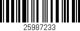 Código de barras (EAN, GTIN, SKU, ISBN): '25987233'