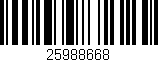 Código de barras (EAN, GTIN, SKU, ISBN): '25988668'