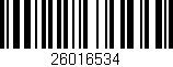 Código de barras (EAN, GTIN, SKU, ISBN): '26016534'