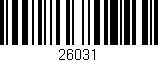 Código de barras (EAN, GTIN, SKU, ISBN): '26031'