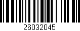 Código de barras (EAN, GTIN, SKU, ISBN): '26032045'