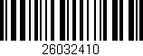 Código de barras (EAN, GTIN, SKU, ISBN): '26032410'