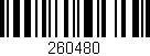 Código de barras (EAN, GTIN, SKU, ISBN): '260480'