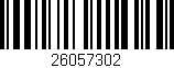 Código de barras (EAN, GTIN, SKU, ISBN): '26057302'