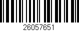 Código de barras (EAN, GTIN, SKU, ISBN): '26057651'