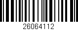 Código de barras (EAN, GTIN, SKU, ISBN): '26064112'