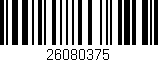 Código de barras (EAN, GTIN, SKU, ISBN): '26080375'