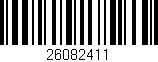 Código de barras (EAN, GTIN, SKU, ISBN): '26082411'