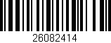 Código de barras (EAN, GTIN, SKU, ISBN): '26082414'
