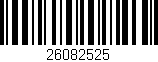 Código de barras (EAN, GTIN, SKU, ISBN): '26082525'