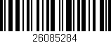 Código de barras (EAN, GTIN, SKU, ISBN): '26085284'