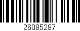 Código de barras (EAN, GTIN, SKU, ISBN): '26085297'