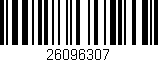 Código de barras (EAN, GTIN, SKU, ISBN): '26096307'