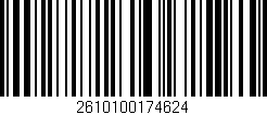 Código de barras (EAN, GTIN, SKU, ISBN): '2610100174624'