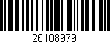 Código de barras (EAN, GTIN, SKU, ISBN): '26108979'
