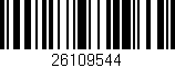 Código de barras (EAN, GTIN, SKU, ISBN): '26109544'