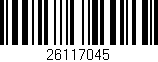 Código de barras (EAN, GTIN, SKU, ISBN): '26117045'