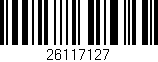 Código de barras (EAN, GTIN, SKU, ISBN): '26117127'