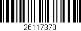 Código de barras (EAN, GTIN, SKU, ISBN): '26117370'