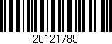 Código de barras (EAN, GTIN, SKU, ISBN): '26121785'