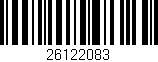 Código de barras (EAN, GTIN, SKU, ISBN): '26122083'