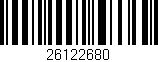 Código de barras (EAN, GTIN, SKU, ISBN): '26122680'