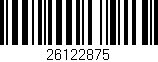 Código de barras (EAN, GTIN, SKU, ISBN): '26122875'