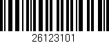 Código de barras (EAN, GTIN, SKU, ISBN): '26123101'