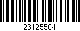 Código de barras (EAN, GTIN, SKU, ISBN): '26125584'