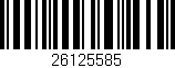 Código de barras (EAN, GTIN, SKU, ISBN): '26125585'