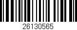 Código de barras (EAN, GTIN, SKU, ISBN): '26130565'