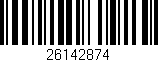 Código de barras (EAN, GTIN, SKU, ISBN): '26142874'