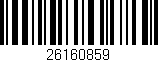 Código de barras (EAN, GTIN, SKU, ISBN): '26160859'