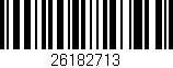 Código de barras (EAN, GTIN, SKU, ISBN): '26182713'