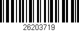Código de barras (EAN, GTIN, SKU, ISBN): '26203719'