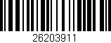 Código de barras (EAN, GTIN, SKU, ISBN): '26203911'