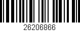 Código de barras (EAN, GTIN, SKU, ISBN): '26206866'