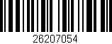 Código de barras (EAN, GTIN, SKU, ISBN): '26207054'