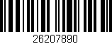 Código de barras (EAN, GTIN, SKU, ISBN): '26207890'