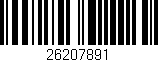 Código de barras (EAN, GTIN, SKU, ISBN): '26207891'