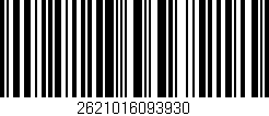 Código de barras (EAN, GTIN, SKU, ISBN): '2621016093930'