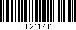 Código de barras (EAN, GTIN, SKU, ISBN): '26211791'