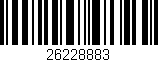 Código de barras (EAN, GTIN, SKU, ISBN): '26228883'