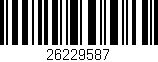 Código de barras (EAN, GTIN, SKU, ISBN): '26229587'