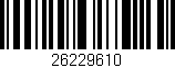 Código de barras (EAN, GTIN, SKU, ISBN): '26229610'