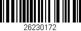 Código de barras (EAN, GTIN, SKU, ISBN): '26230172'