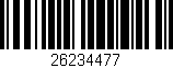Código de barras (EAN, GTIN, SKU, ISBN): '26234477'