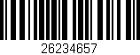 Código de barras (EAN, GTIN, SKU, ISBN): '26234657'