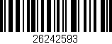 Código de barras (EAN, GTIN, SKU, ISBN): '26242593'