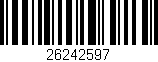 Código de barras (EAN, GTIN, SKU, ISBN): '26242597'